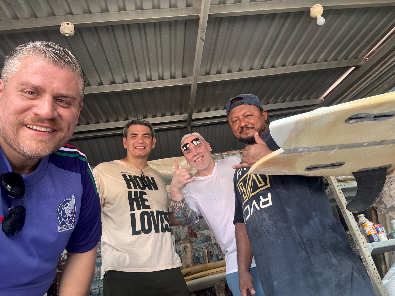 Mission partners together during a community project
