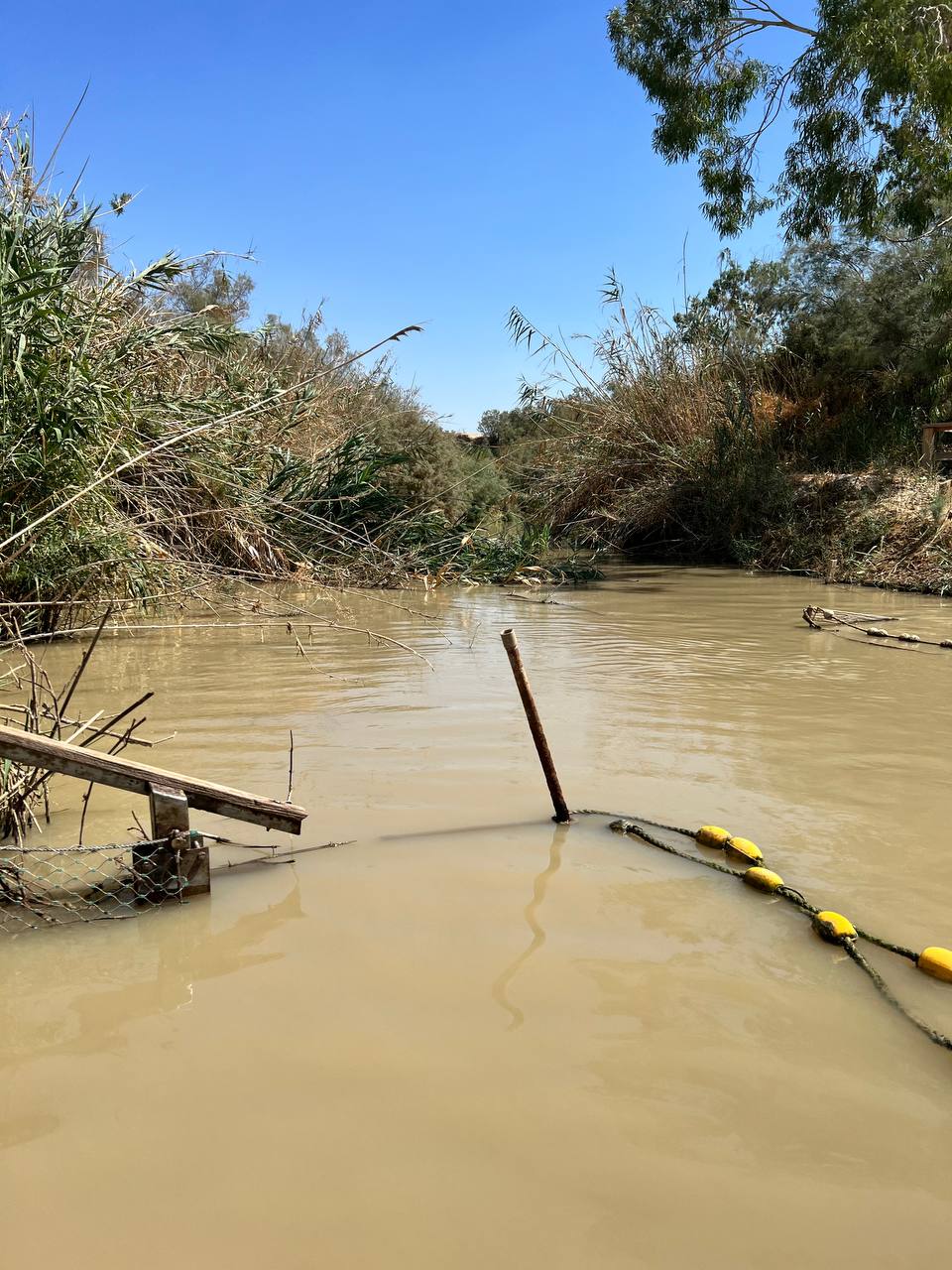 The Jordan River baptism site