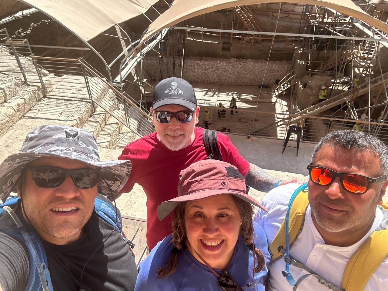 A ministry moment during The Rad Life Ministry journey in Israel